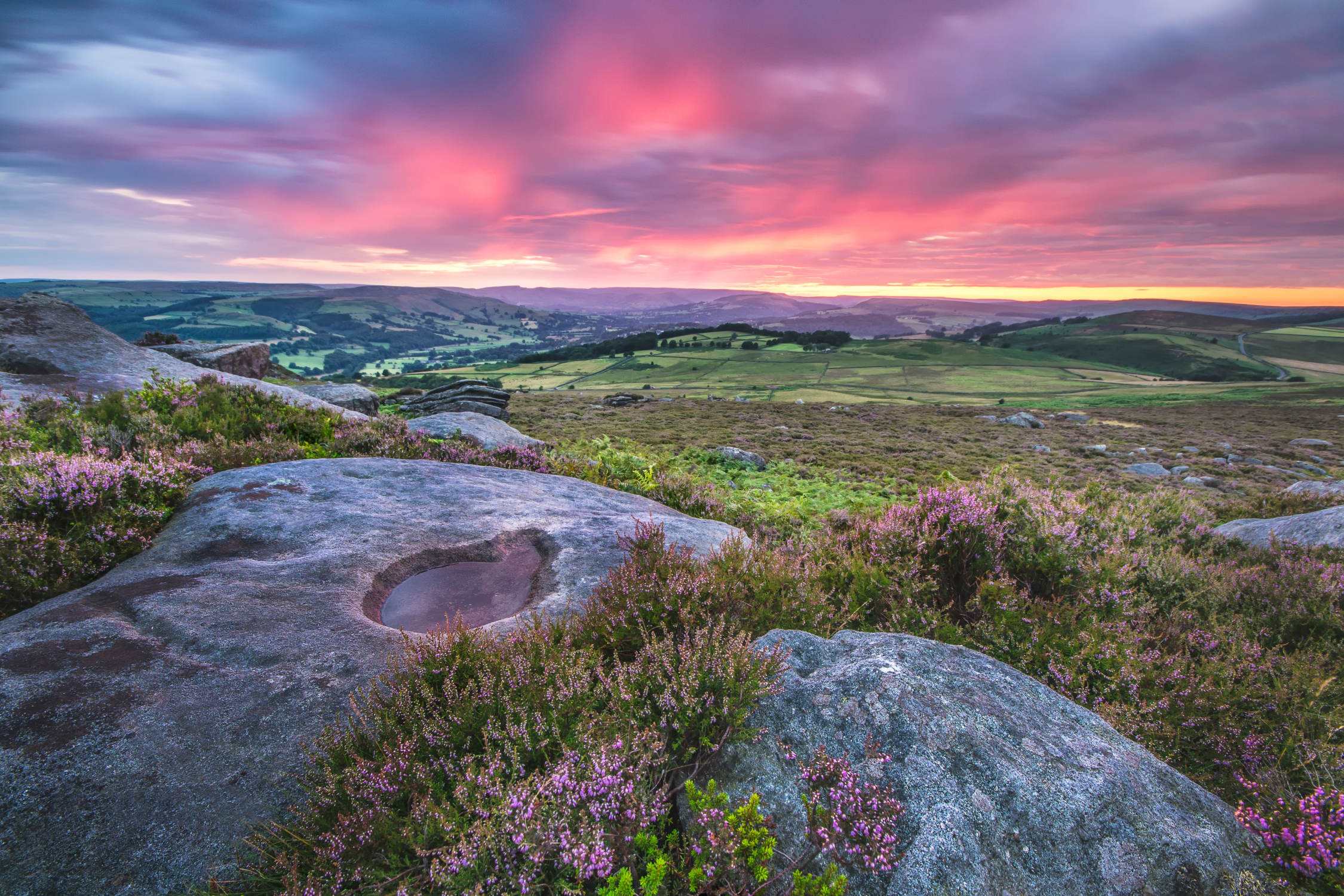 Over Owler Tor Sunset