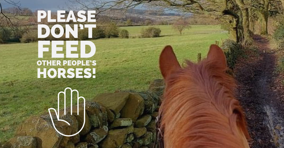 Please Don't Feed Other People's Horses! 1